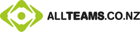 AllTeams Logo. AllTeams creates fantastic websites for New Zealand schools and sports.